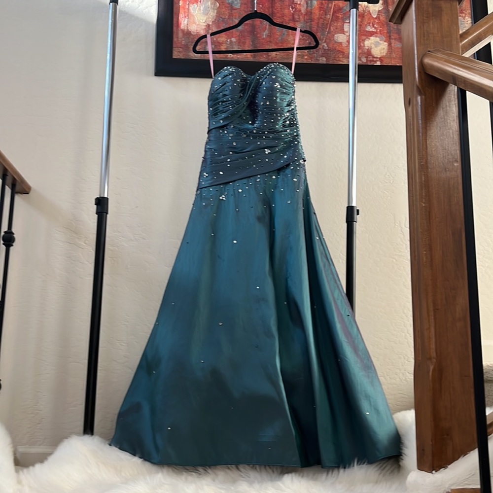 Teal gown